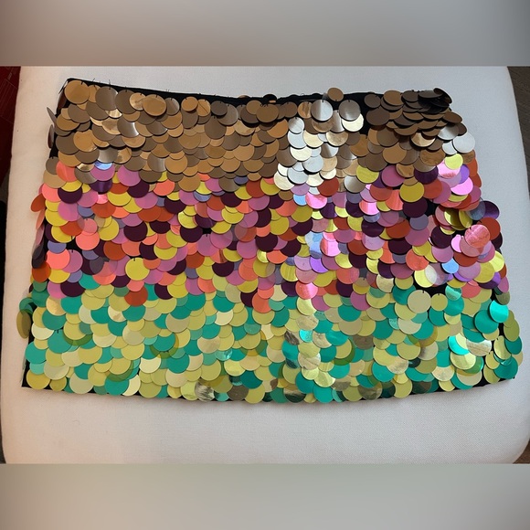 Alice + Olivia Multicolor Sequin Skirt Size 10 - Picture 5 of 7